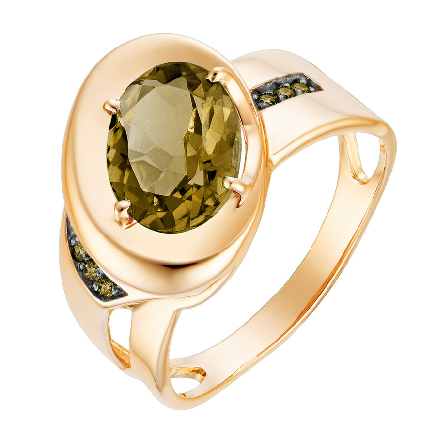 Кольцо, золото, султанит, кл3873-48